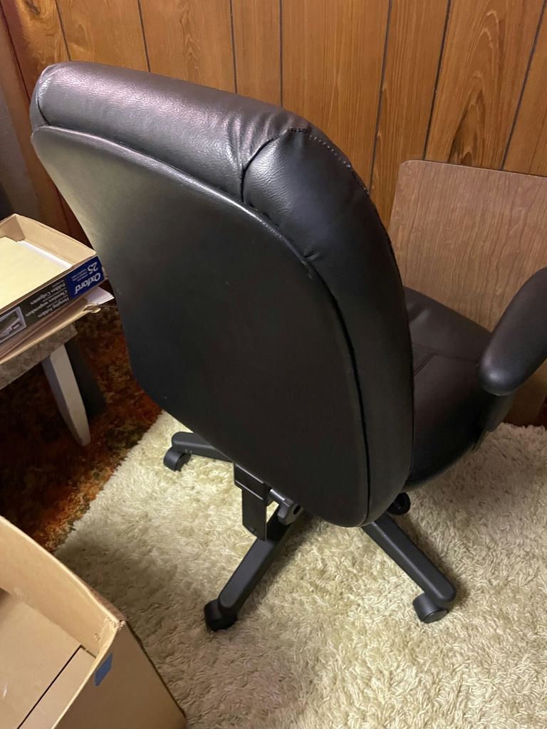 Black Rolling Office Chair - image 2 of 7