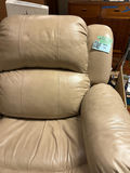Beige Leather Recliner Loveseat - thumbnail 2 of 8