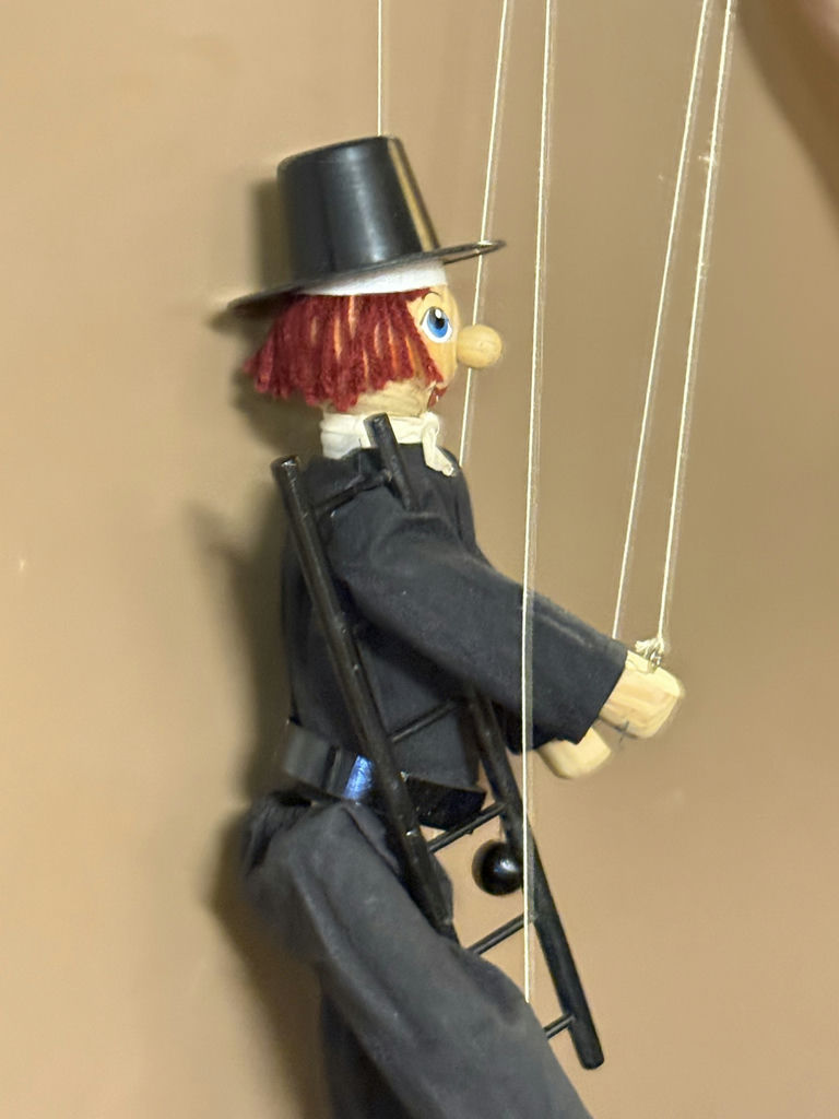 Wooden Marionette Puppets Mobile - image 2 of 8
