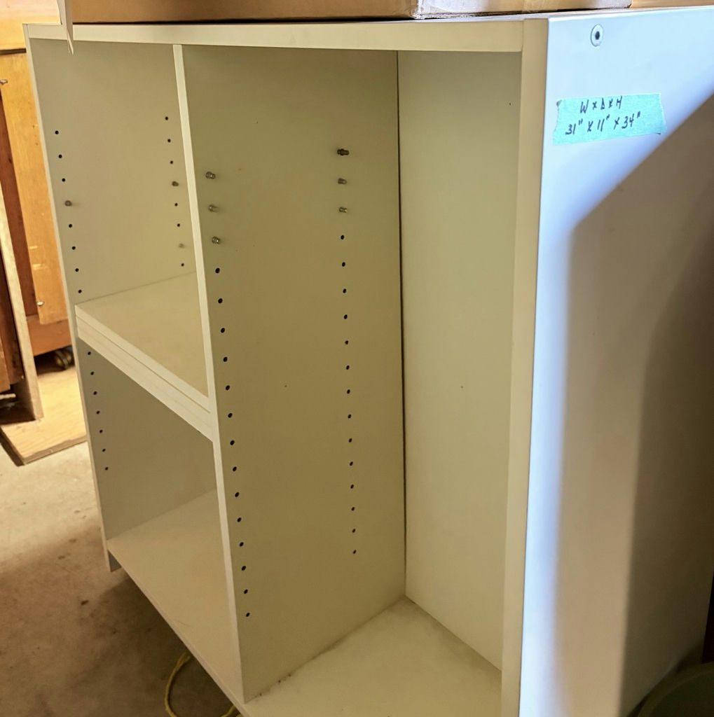 White Dresser and Storage Shelf Unit - image 4 of 7