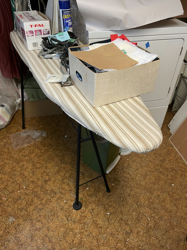 Irons, Ironing Board, Fabric Pieces - image 2 of 6