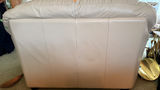 Beige Leather Loveseat - thumbnail 5 of 6
