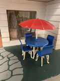 Vintage Hand-Made Dollhouse with Accessories - thumbnail 5 of 17