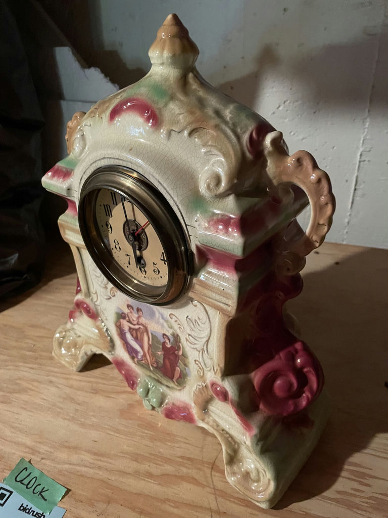 Strasburg Ware Ceramic Mantel Clock - image 3 of 7