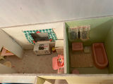 Vintage Hand-Made Dollhouse with Accessories - thumbnail 9 of 17