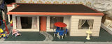 Vintage Hand-Made Dollhouse with Accessories - thumbnail 1 of 17