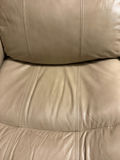 Beige Leather Recliner Loveseat - thumbnail 3 of 8