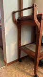 Wooden Rolling Utility Tea / Bar Cart - thumbnail 3 of 8