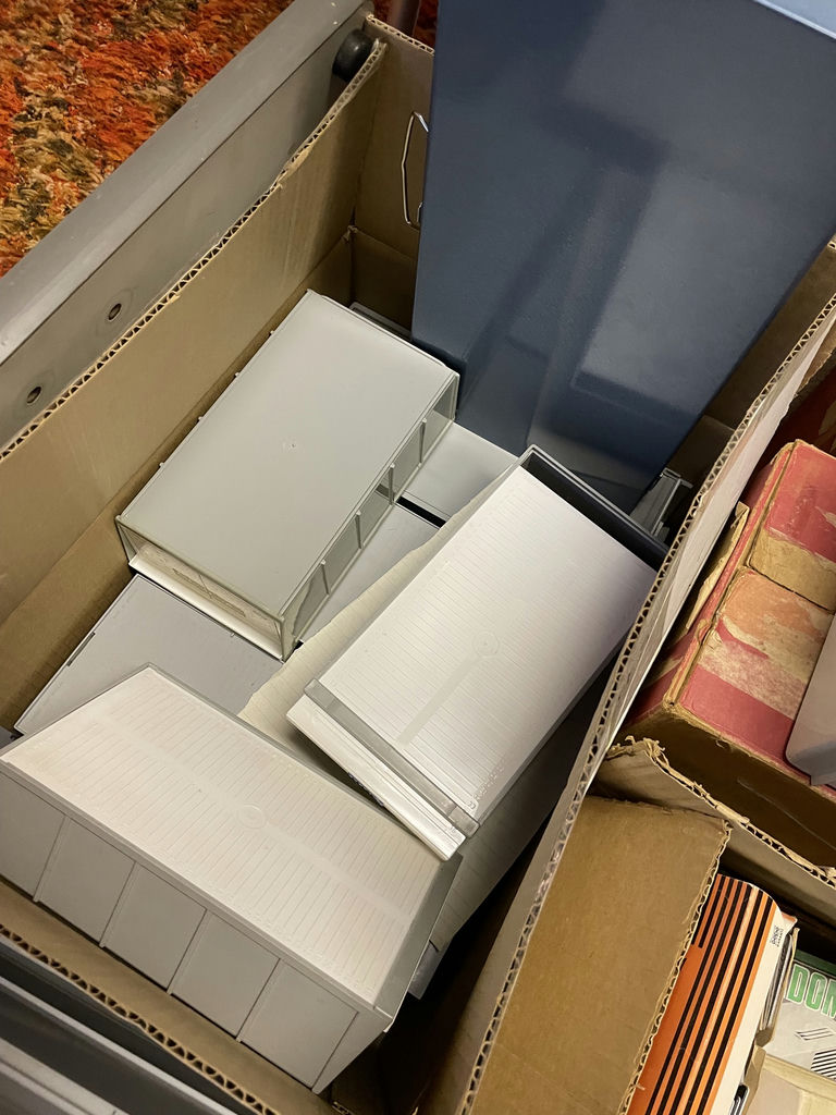 Two Leitz Pradovit Color Autofocus Slide Projector and Slide Containers/Accessories - image 7 of 12