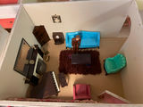 Vintage Hand-Made Dollhouse with Accessories - thumbnail 11 of 17