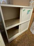 White Storage Cabinet with Removable Sliding Doors - thumbnail 2 of 4