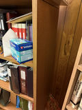 Wood Veneer Three-Shelf Bookcase - thumbnail 7 of 8