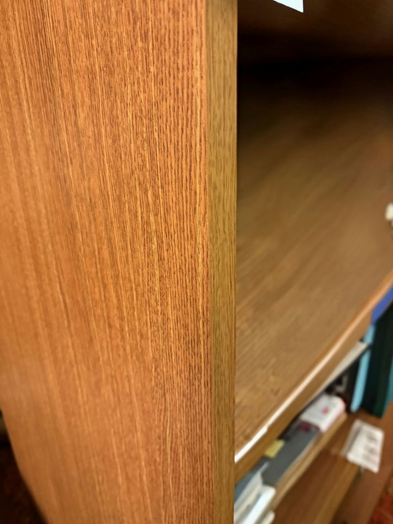 Wood Veneer Three-Shelf Bookcase - image 2 of 8