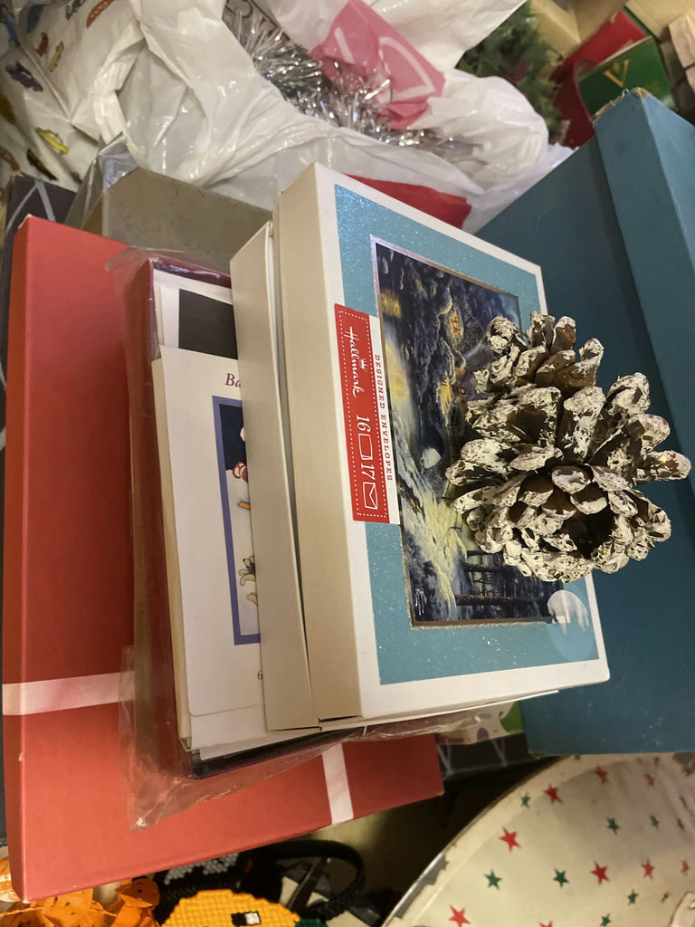 Assorted Vintage Christmas, Holiday Decorations and Gift Wrapping Supplies - image 11 of 18