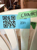 Stack of White Plastic Patio Chairs - thumbnail 3 of 3