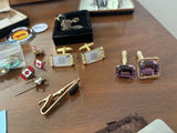 Assorted Cufflinks, 10K Tie Bars, Neckties, Belts, Suspenders, Watches, and Accessories - thumbnail 12 of 19