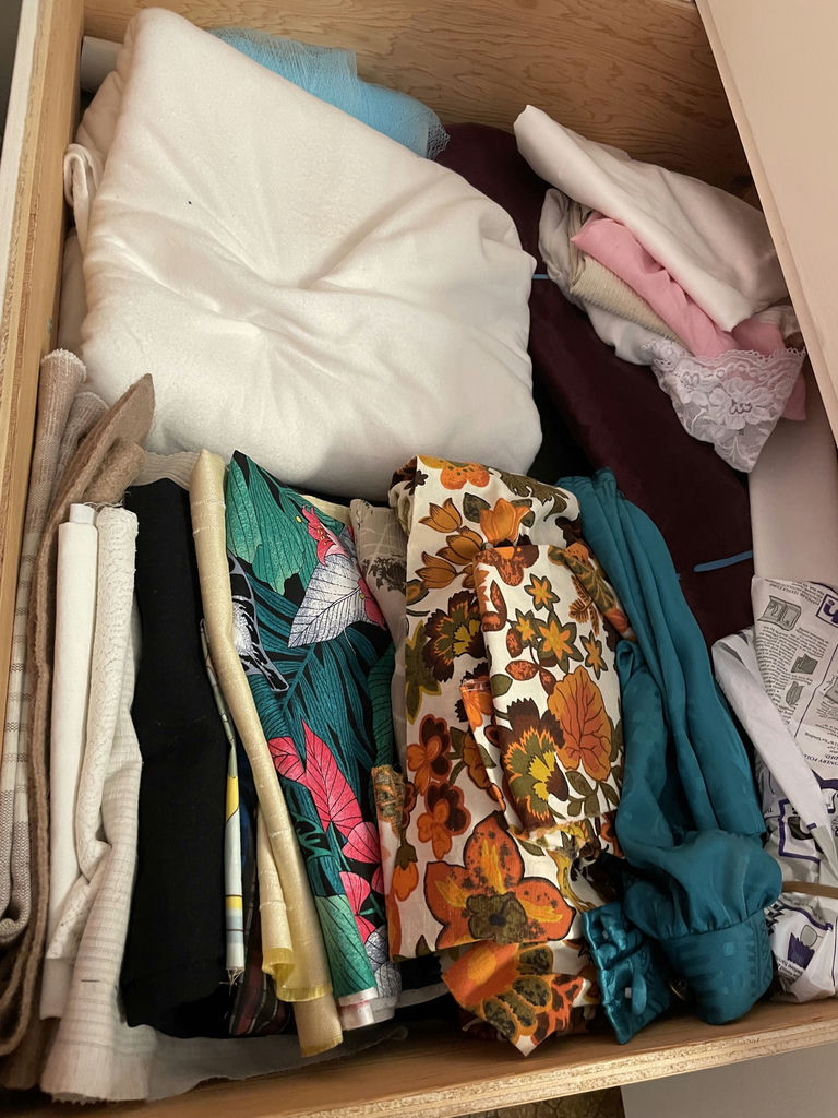 Assorted Fabric and Textile Pieces - image 1 of 3