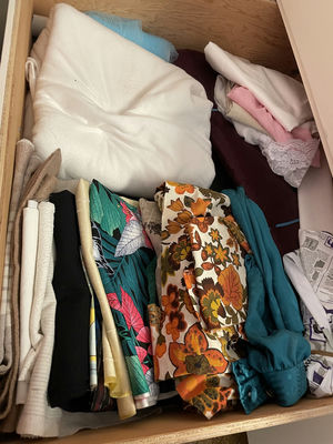 Assorted Fabric and Textile Pieces - Image 1 of 3