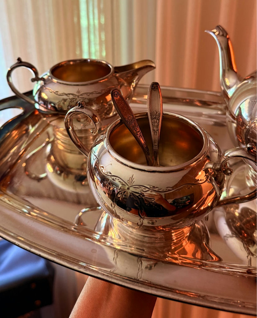Silver Plated & Stainless Steel Serving Trays, Tea Set, and Serving Pieces - image 20 of 23