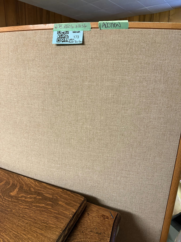 Fabric Room Divider - Curved Padded Panels - image 1 of 5