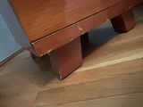 Wooden Three-Drawer Chest, Half-Moon Side Table & Area Rug - thumbnail 6 of 16