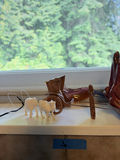 Assorted ceramic animal figurines and miniature rock garden - thumbnail 7 of 8