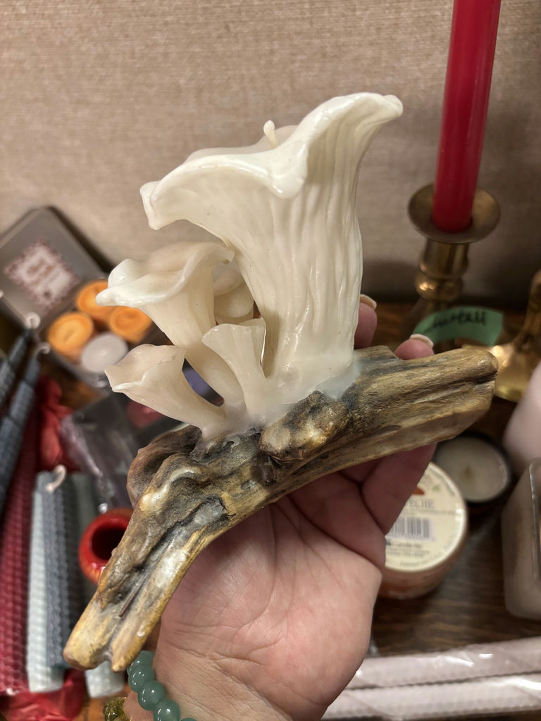 Assorted Candles, Brass Candle Holders, and Candle Making Accessories - image 11 of 13