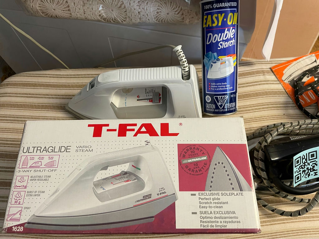 Irons, Ironing Board, Fabric Pieces - image 5 of 6