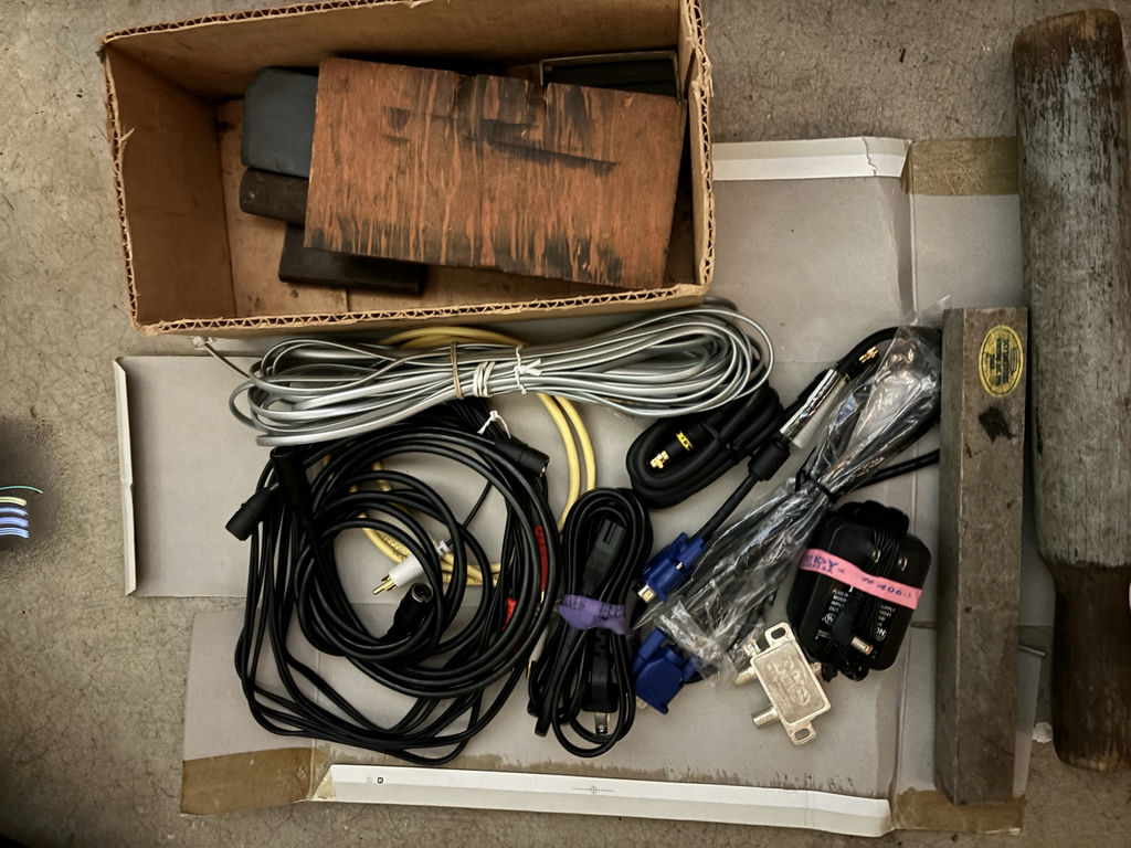 Mixed Cables, Hardware, Sandpaper, and Small Household Items - image 4 of 9
