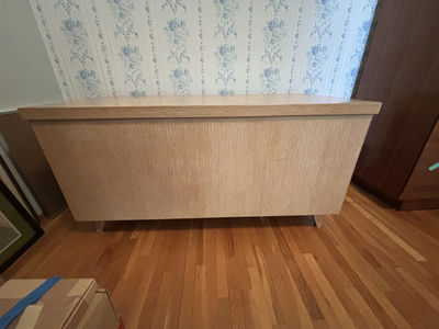 Wooden Cedar-Lined Chest With Bedding Inside - Image 1 of 15