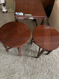 Vintage 1960s 3-Piece Nesting Mahogany Side Tables - thumbnail 1 of 10