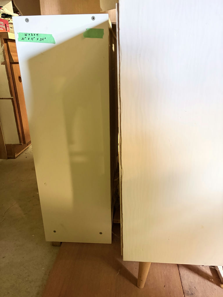 White Dresser and Storage Shelf Unit - image 3 of 7