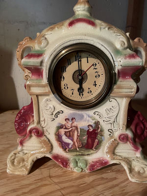 Strasburg Ware Ceramic Mantel Clock - Image 1 of 7
