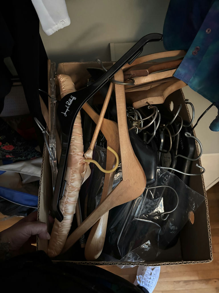 Assorted Women's Clothing and Dresses, Suitcase, Duffel Bags, Cabinet - image 19 of 20