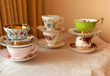 Assorted Vintage Teacups and Saucers - thumbnail 1 of 15