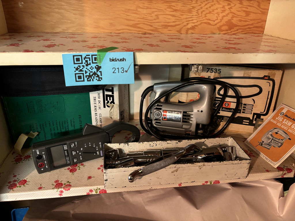 Black & Decker Jigsaw, Socket Wrench Set, and Clamp Meter - image 1 of 15