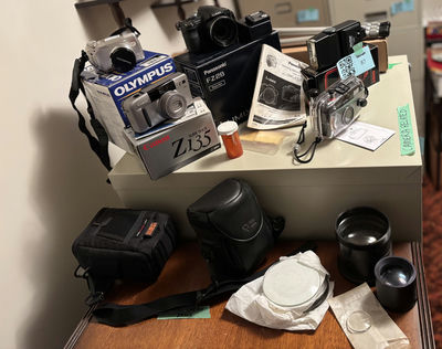 Assorted Cameras, Camera Accessories, and Lens Cases - Image 1 of 30
