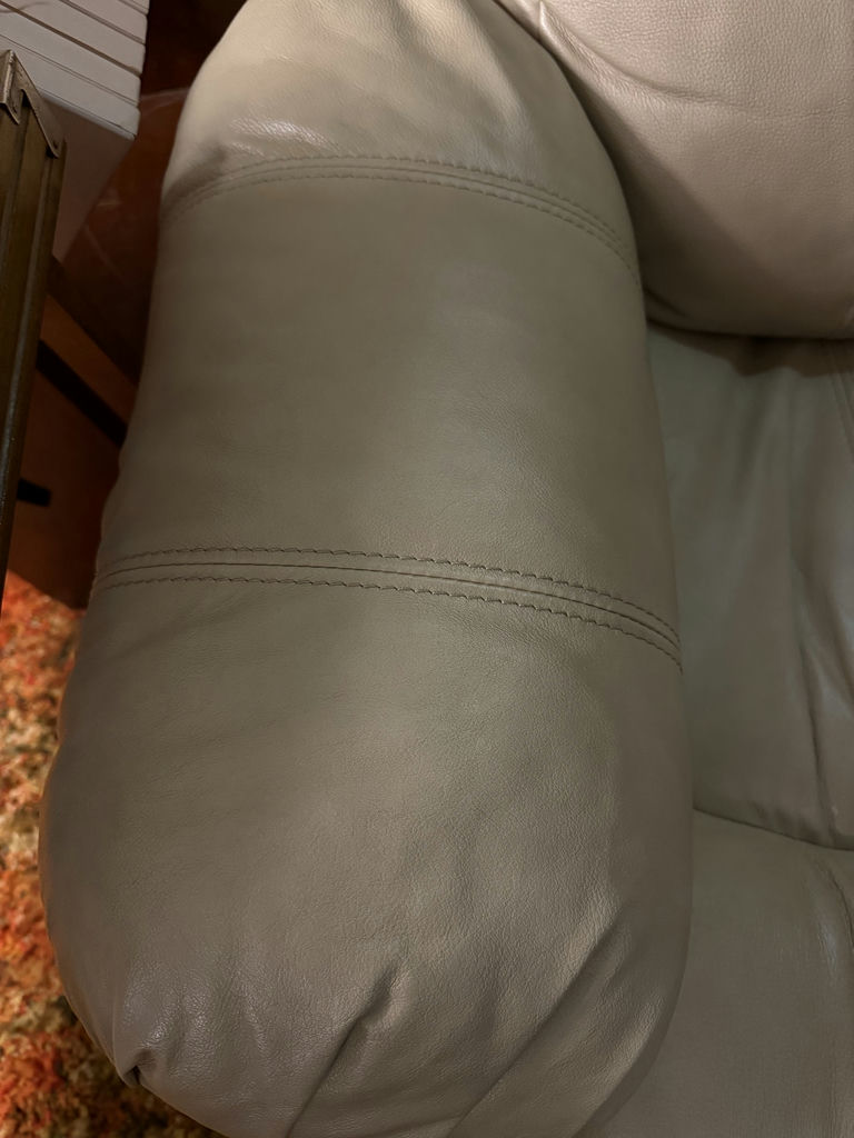 Beige Leather Recliner Chair - image 6 of 6