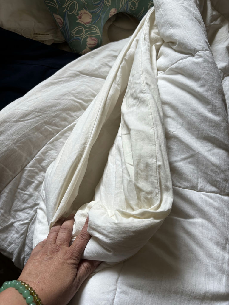 White Bedding and Decorative Pillows - image 6 of 11