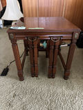 Vintage 1960s 3-Piece Nesting Mahogany Side Tables - thumbnail 6 of 10