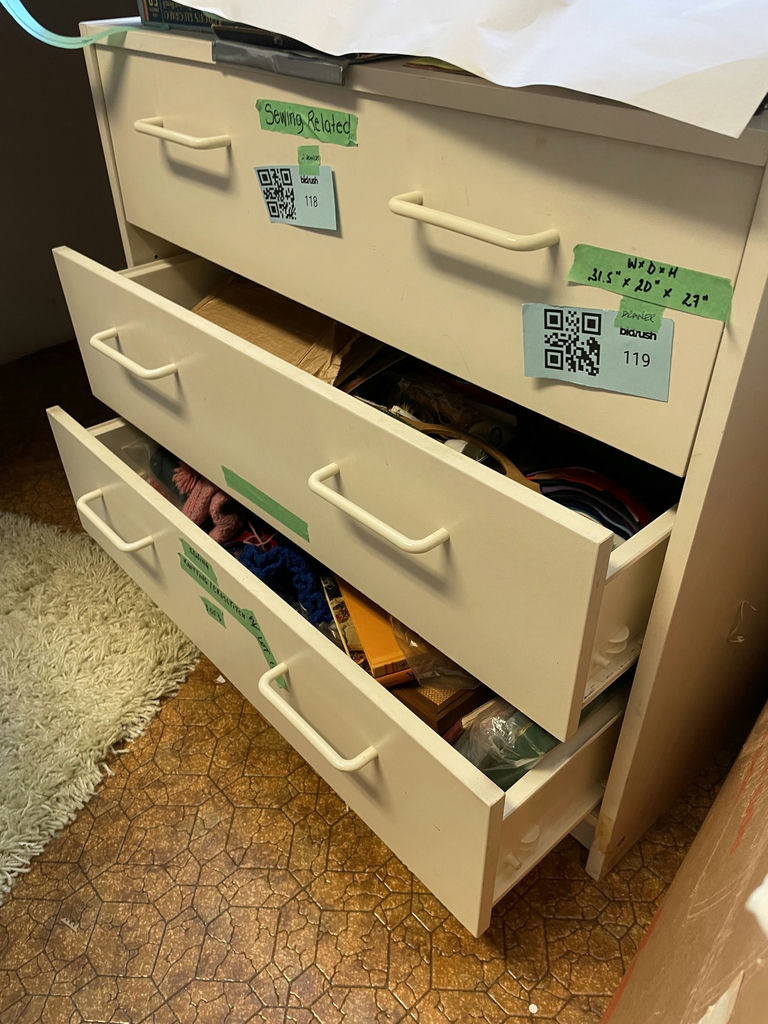 White Three-Drawer Storage Cabinet - image 2 of 4