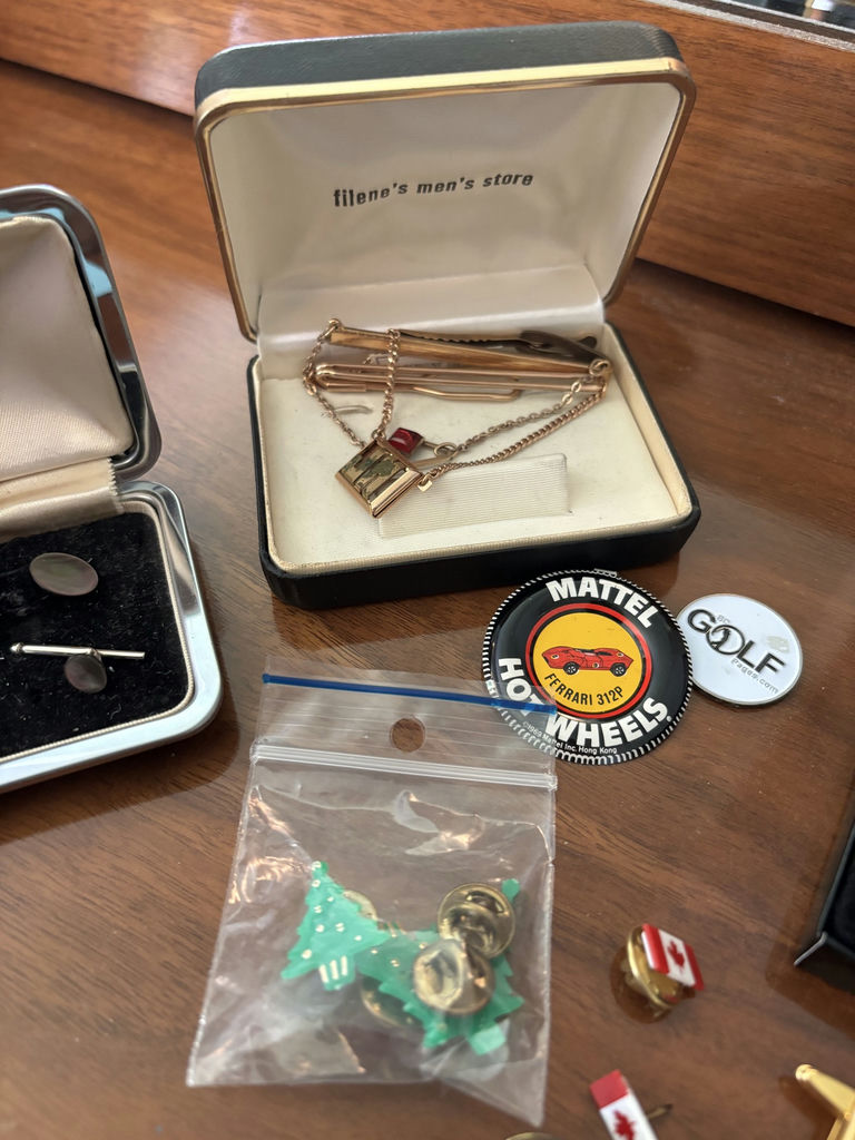 Assorted Cufflinks, 10K Tie Bars, Neckties, Belts, Suspenders, Watches, and Accessories - image 9 of 19