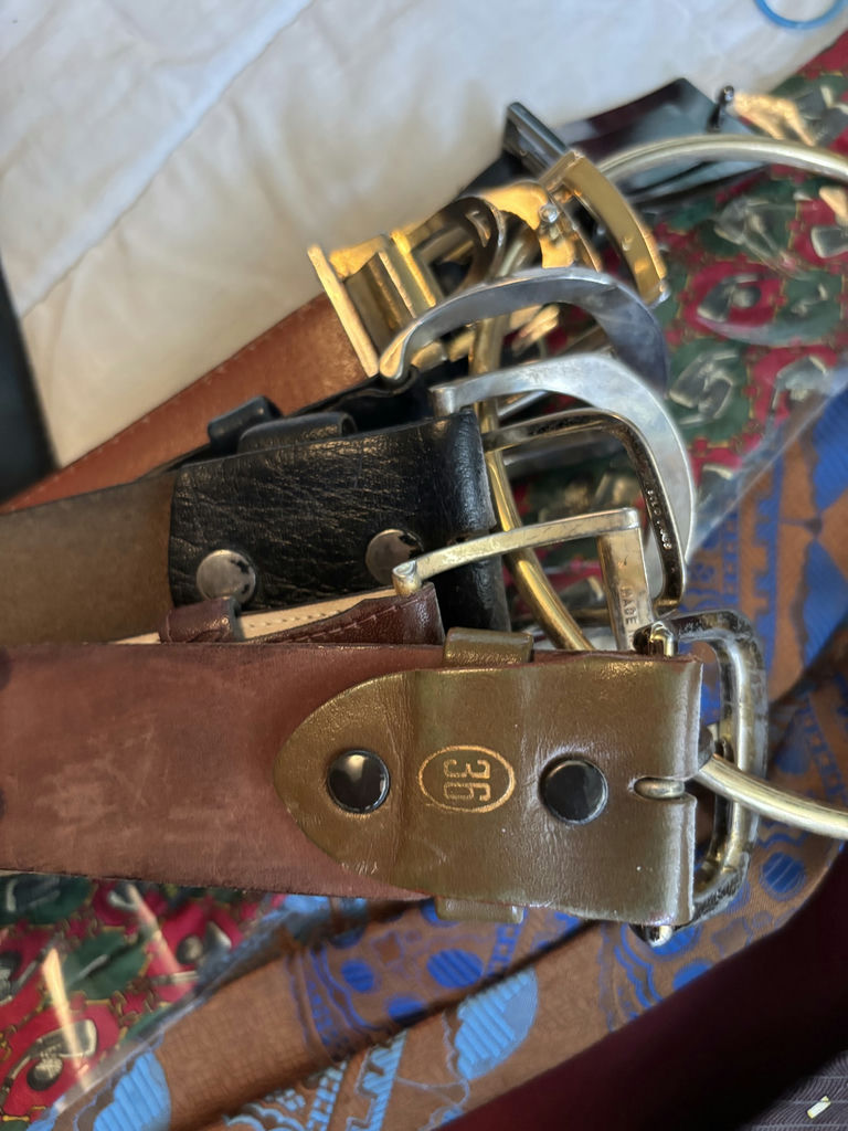 Assorted Cufflinks, 10K Tie Bars, Neckties, Belts, Suspenders, Watches, and Accessories - image 6 of 19