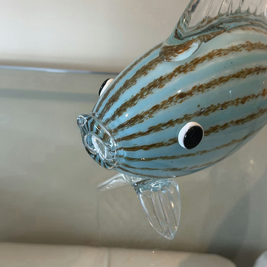 Two Blown Glass Fish Figurines - image 4 of 9