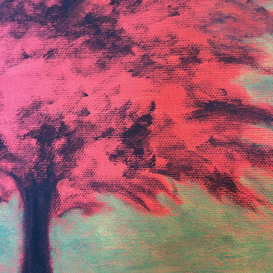 ORIGINALA ART by Roma Carlin - Little Red Tree - image 4 of 11