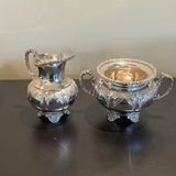 Silver Plate Tea and Coffee Serving Set with Tray - thumbnail 14 of 31