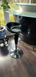 Modern Black Bar with Two Bar Stools - thumbnail 3 of 12