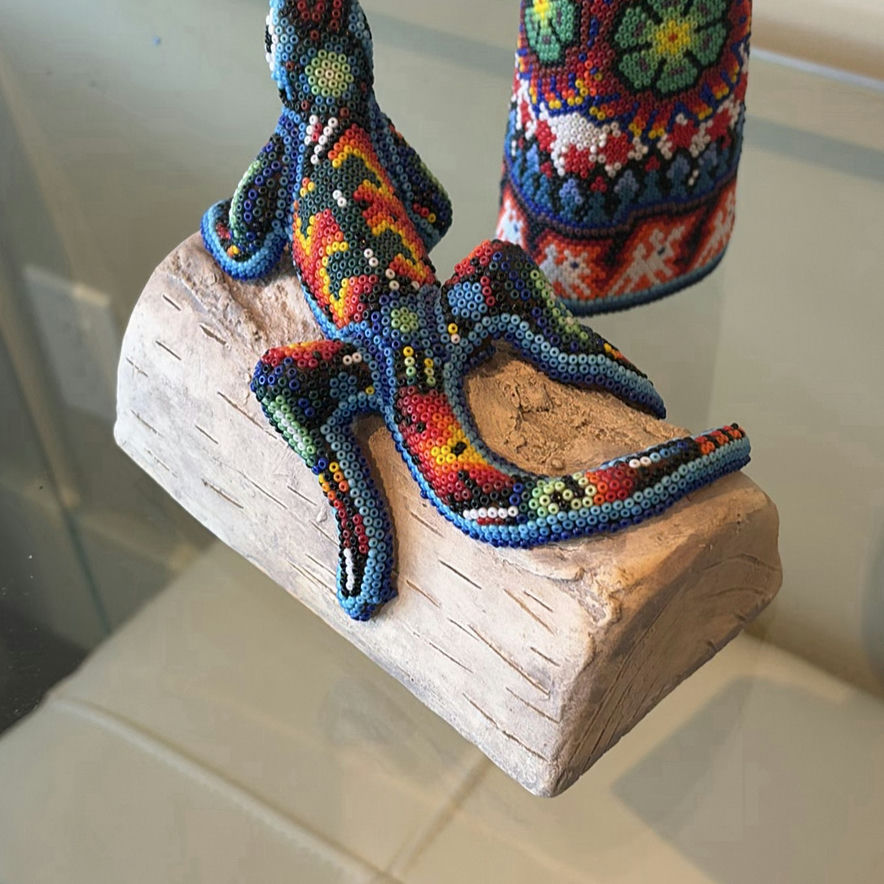 Huichol Beadwork from Mexico - three pieces - image 12 of 19