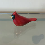Jim Harkness Handcrafted Red Cardinal Bird Decoy - thumbnail 1 of 5