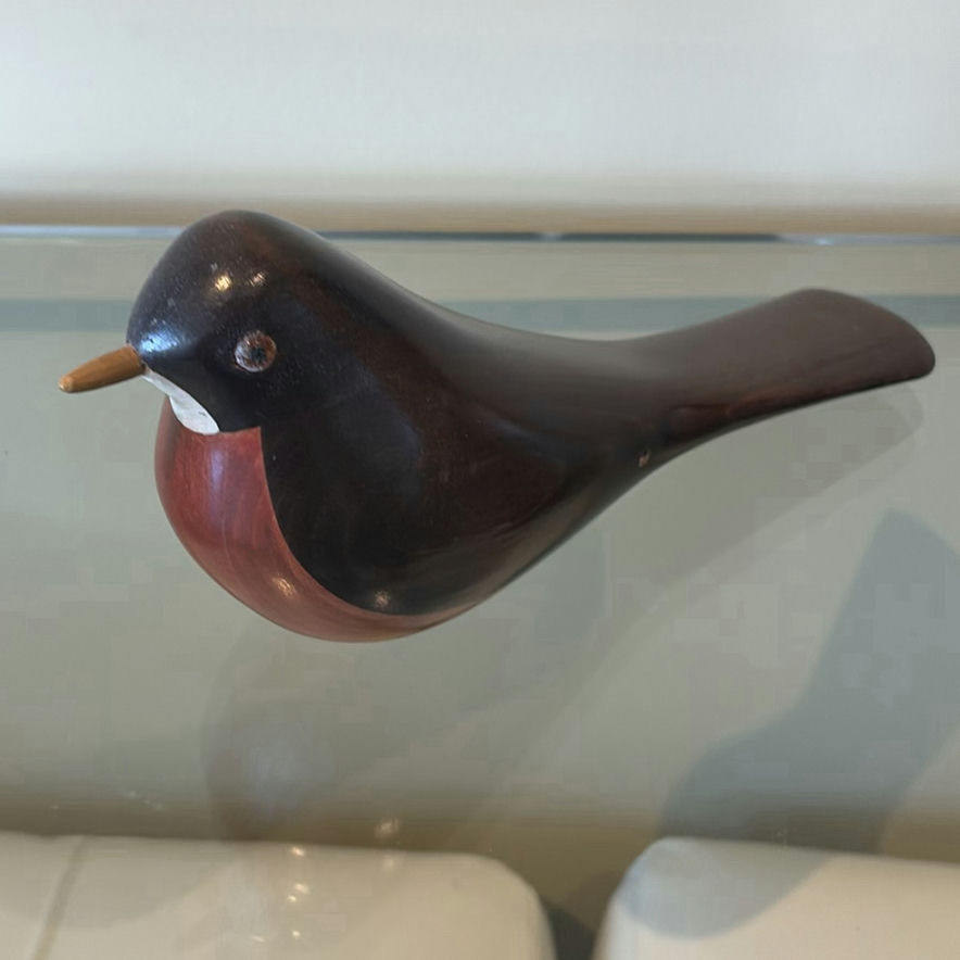 Jim Harkness Wooden Robin Bird Decoy - image 1 of 11